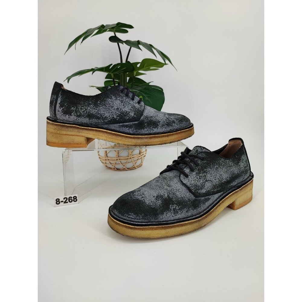 Clarks Maru London Women's Size 8.5 US Leather Black Oxfords 60807796